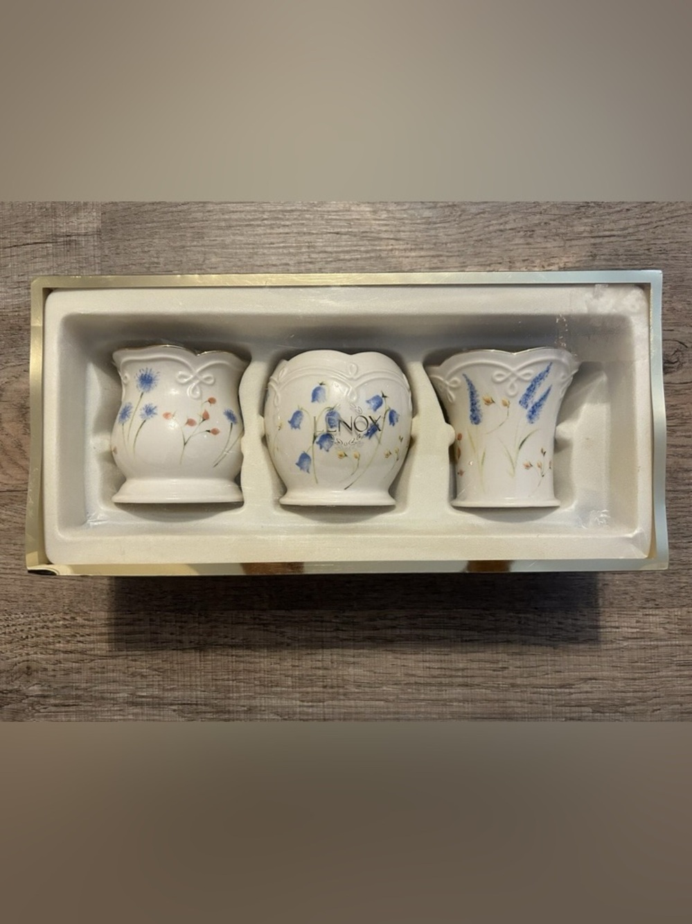 Lenox Floral Porcelain votive Holders - Set of 3 BRAND NEW GIFT READY